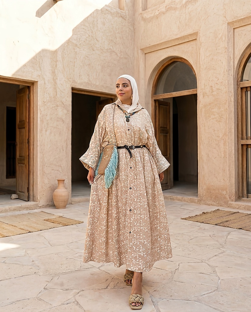 Raised Thread Embroidered Dress