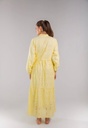 Buttoned Cutwork Embroidered Dress