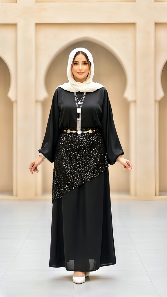 Embroidered Layered Suit