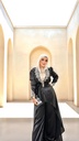 Chic Pearl Collar Suit