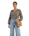 Chiffon Diamond Pattern Shirt