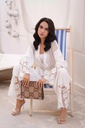 Guipure Cutwork Cardigan Suit