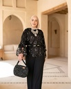 Soft Shimmer Lace Suit