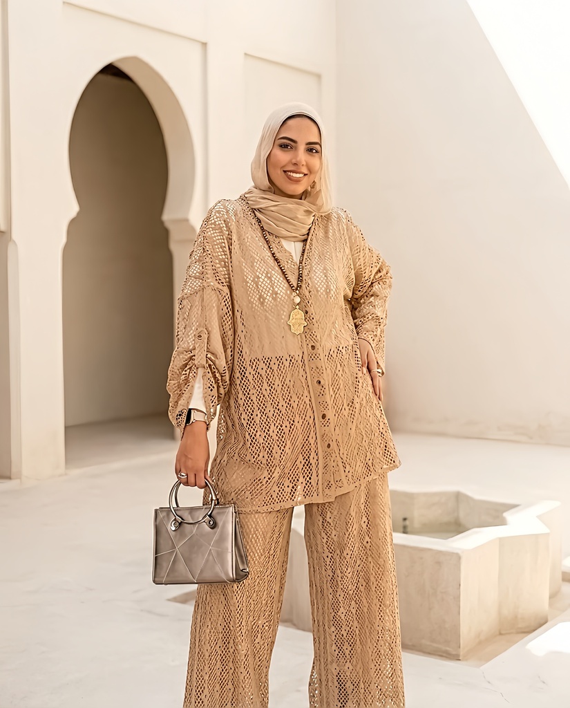 Full Crochet Pants Set