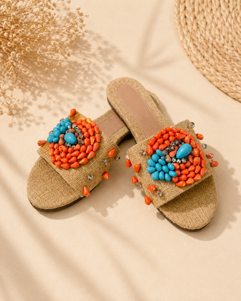 Sunset Oasis Slippers