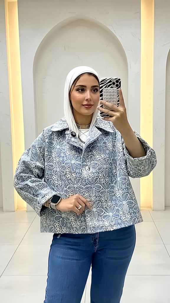 Floral Denim Jacket