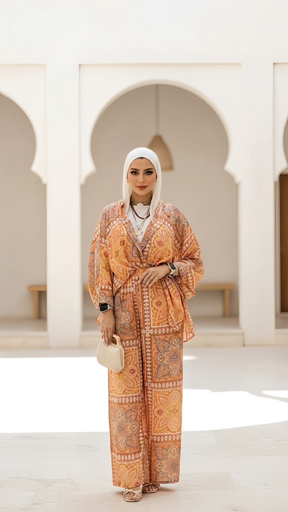 Indian Print Linen Suit