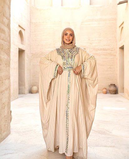 [Sum26] Crystal Embellished Abaya