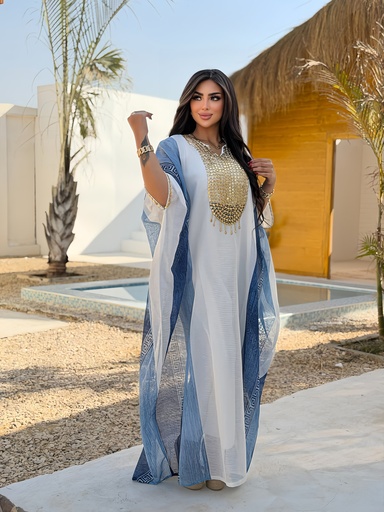 Royal Gold Embroidered Abaya